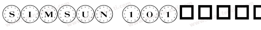 simsun 101字体转换